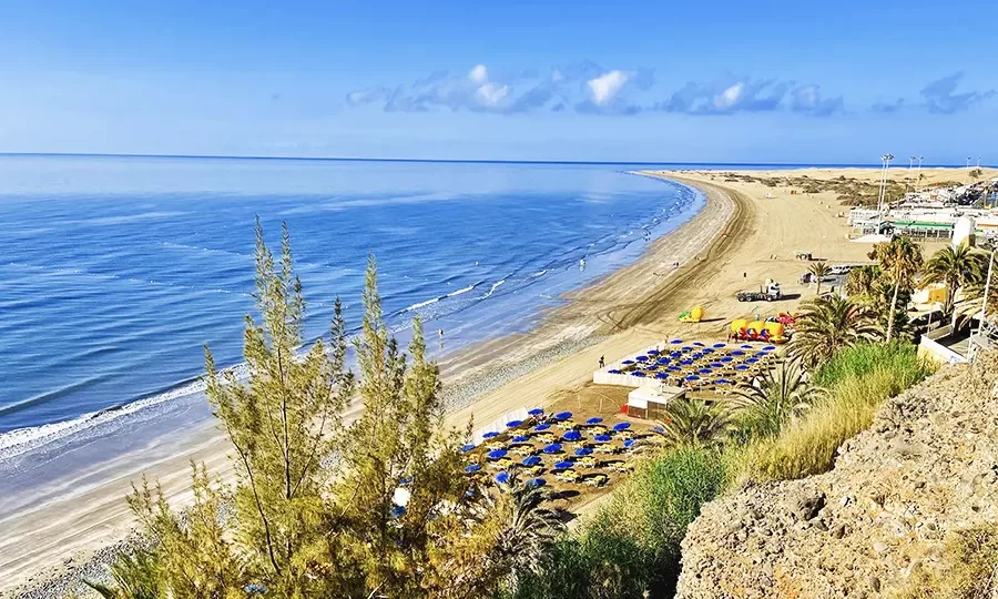 Playa del Inglés en Gran Canaria