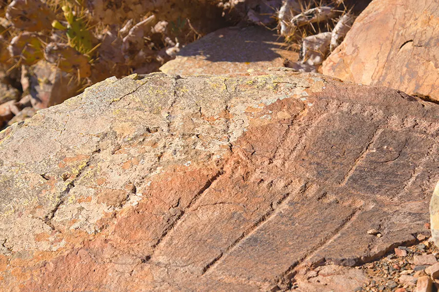 petroglyphs in Fuerteventura’s Tindaya Mountain